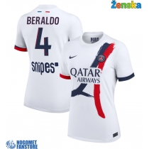 Paris Saint-Germain Lucas Beraldo #4 Gostujuci Dres za Ženska 2025-26 Kratak Rukav